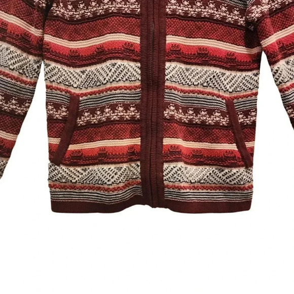 Loft Women Multicolor Long Sleeve Front Full Zipper Outdoor Sweater Size Small - Picture 4 of 7